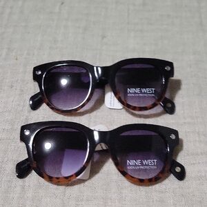 NWT Nine West Black And Tortoise Shell Sunglasses 1 Pair🏖